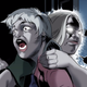 Jenny stabbing her mother.